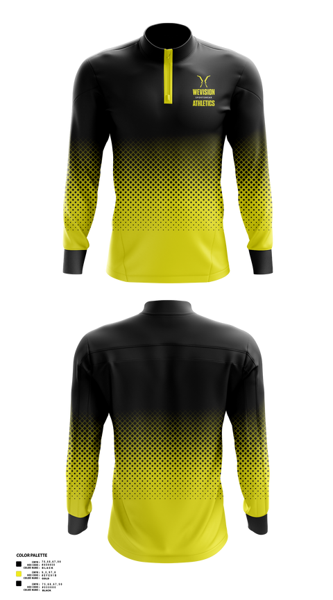 Quarter Zip Jacket, Wevision Athletics, Men's Basketball, Teamtime, Team time, sublimation, custom sports apparel, team uniforms, spirit wear, spiritwear, sports uniforms, custom shirts, team store, custom team store, fundraiser sports, apparel fundraiser