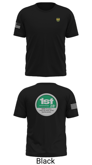 Old School Cotton Feel Shirt, 28th MP Company, National Guard, Teamtime, Team time, sublimation, custom sports apparel, team uniforms, spirit wear, spiritwear, sports uniforms, custom shirts, team store, custom team store, fundraiser sports, apparel fundraiser