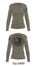 USS MAKIN ISLAND 57574160 Women's Long Sleeve V-neck Shirt - 73