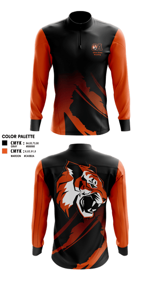 Quarter Zip Jacket, Oliver Ames High School Wrestling, Wrestling, Teamtime, Team time, sublimation, custom sports apparel, team uniforms, spirit wear, spiritwear, sports uniforms, custom shirts, team store, custom team store, fundraiser sports, apparel fundraiser