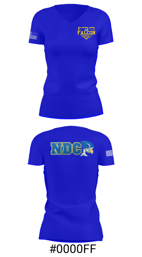Women's Short Sleeve Vneck Shirt, Notre Dame College Baseball, Baseball, Teamtime, Team time, sublimation, custom sports apparel, team uniforms, spirit wear, spiritwear, sports uniforms, custom shirts, team store, custom team store, fundraiser sports, apparel fundraiser