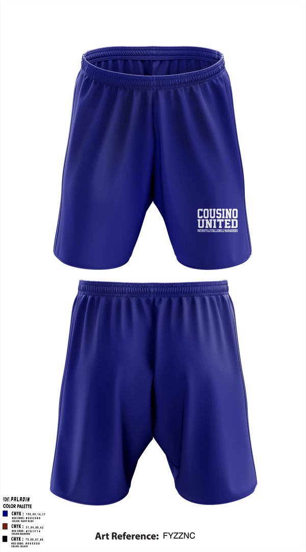 Athletic Shorts With Pockets, Cousino United Bowling, Bowling, Teamtime, Team time, sublimation, custom sports apparel, team uniforms, spirit wear, spiritwear, sports uniforms, custom shirts, team store, custom team store, fundraiser sports, apparel fundraiser