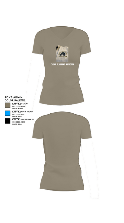 Camp Blanding Museum 53408577 Women's Short Sleeve V-neck Shirt - 64