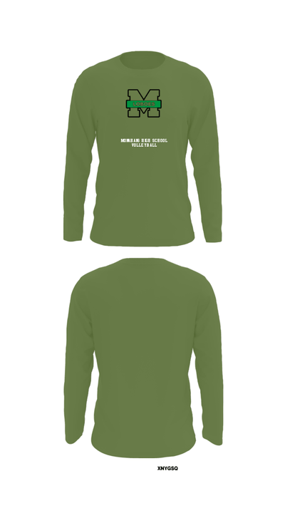 Monahans High School Volleyball 83796178 Long Sleeve Performance Shirt - 20