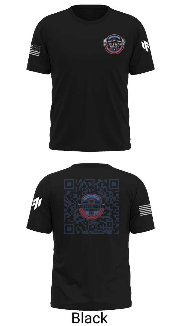 Old School Cotton Feel Shirt, Muscle Maker Academy, , Teamtime, Team time, sublimation, custom sports apparel, team uniforms, spirit wear, spiritwear, sports uniforms, custom shirts, team store, custom team store, fundraiser sports, apparel fundraiser