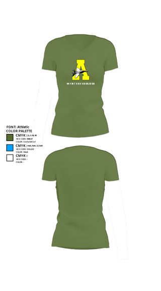 Womens Short Sleeve Vneck Shirt, Airport High School Cheer, Cheer, Teamtime, Team time, sublimation, custom sports apparel, team uniforms, spirit wear, spiritwear, sports uniforms, custom shirts, team store, custom team store, fundraiser sports, apparel fundraiser