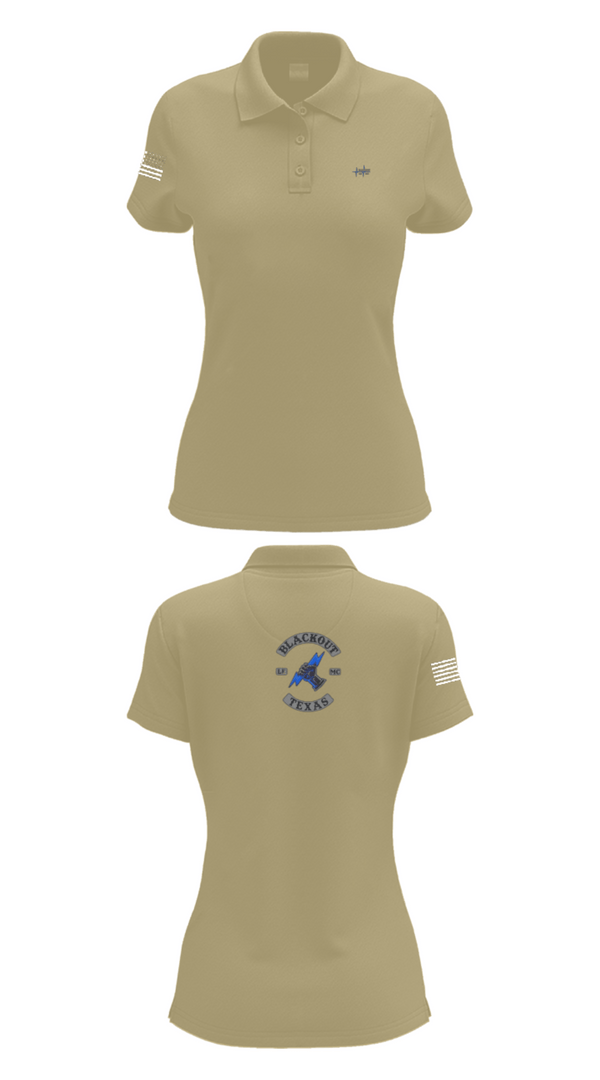 Womens Short Sleeve Performance Polo, BLACKOUT LE-MC, , Teamtime, Team time, sublimation, custom sports apparel, team uniforms, spirit wear, spiritwear, sports uniforms, custom shirts, team store, custom team store, fundraiser sports, apparel fundraiser