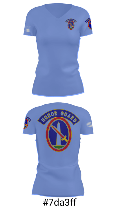 3RD U S Infantry Brigade 54661375 Women's Short Sleeve V-neck Shirt - 21