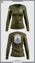 1-169th E Company 36132631 Women's Long Sleeve V-neck Shirt - 1