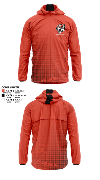 Windbreaker, Orangeville Bengals, Baseball, Teamtime, Team time, sublimation, custom sports apparel, team uniforms, spirit wear, spiritwear, sports uniforms, custom shirts, team store, custom team store, fundraiser sports, apparel fundraiser