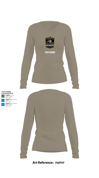 Womens Long Sleeve Vneck Shirt, Navarro, Women's Soccer, Teamtime, Team time, sublimation, custom sports apparel, team uniforms, spirit wear, spiritwear, sports uniforms, custom shirts, team store, custom team store, fundraiser sports, apparel fundraiser