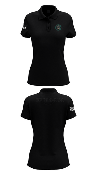 Women's Short Sleeve Performance Polo, BSO Explorers, Police, Teamtime, Team time, sublimation, custom sports apparel, team uniforms, spirit wear, spiritwear, sports uniforms, custom shirts, team store, custom team store, fundraiser sports, apparel fundraiser