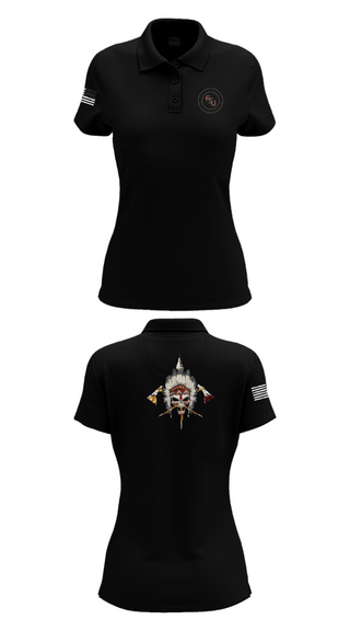 Women's Short Sleeve Performance Polo, Seminole Battalion, Army, Teamtime, Team time, sublimation, custom sports apparel, team uniforms, spirit wear, spiritwear, sports uniforms, custom shirts, team store, custom team store, fundraiser sports, apparel fundraiser