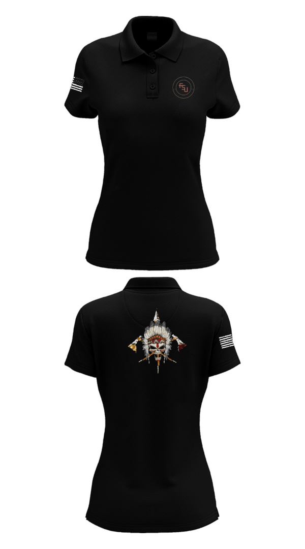 Women's Short Sleeve Performance Polo, Seminole Battalion, Army, Teamtime, Team time, sublimation, custom sports apparel, team uniforms, spirit wear, spiritwear, sports uniforms, custom shirts, team store, custom team store, fundraiser sports, apparel fundraiser