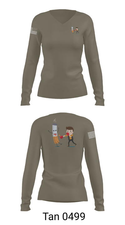 La droga niños 95132385 Women's Long Sleeve V-neck Shirt - 73