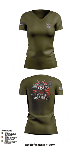 Womens Short Sleeve Vneck Shirt, 374 MDSS/TOPA, Air Force, Teamtime, Team time, sublimation, custom sports apparel, team uniforms, spirit wear, spiritwear, sports uniforms, custom shirts, team store, custom team store, fundraiser sports, apparel fundraiser