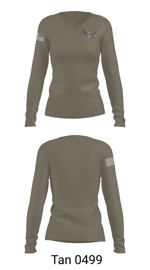 Womens Long Sleeve Vneck Shirt 1, Nicholasville Police Department Special Response Team, Police, Teamtime, Team time, sublimation, custom sports apparel, team uniforms, spirit wear, spiritwear, sports uniforms, custom shirts, team store, custom team store, fundraiser sports, apparel fundraiser