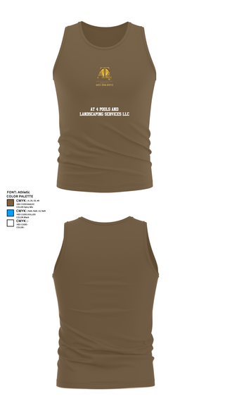 Tank Top, AT 4 pools and landscaping services llc, , Teamtime, Team time, sublimation, custom sports apparel, team uniforms, spirit wear, spiritwear, sports uniforms, custom shirts, team store, custom team store, fundraiser sports, apparel fundraiser