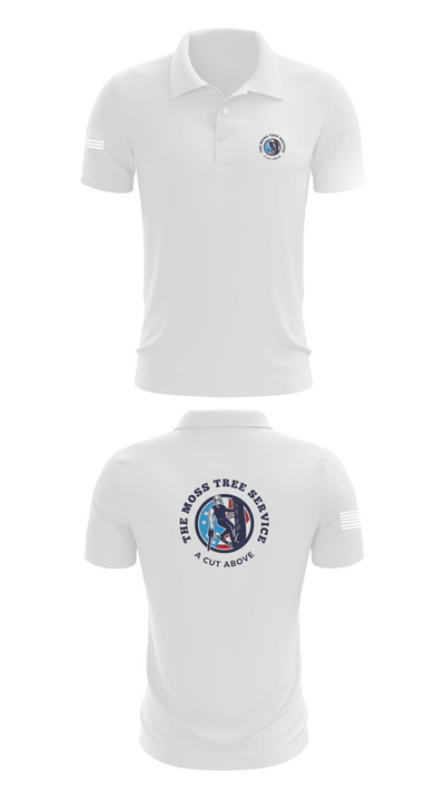 The Moss Tree Service 86074742 Short Sleeve Performance Polo - 9