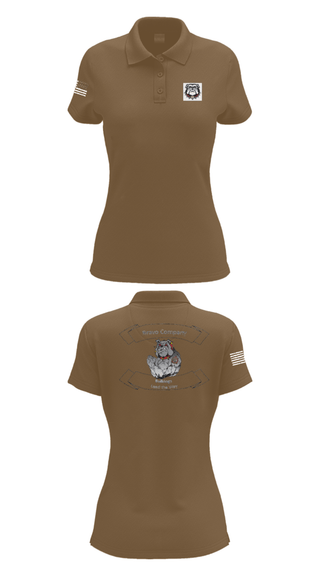 Women's Short Sleeve Performance Polo, 16TH ordnance Bravo Company, , Teamtime, Team time, sublimation, custom sports apparel, team uniforms, spirit wear, spiritwear, sports uniforms, custom shirts, team store, custom team store, fundraiser sports, apparel fundraiser
