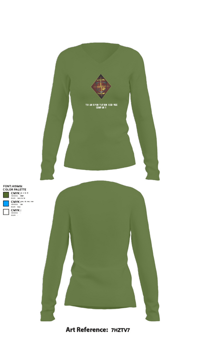 Transportation service company 35448191 Women's Long Sleeve V-neck Shirt - 42