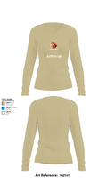D FST 8-1 CAV 24153334 Women's Long Sleeve V-neck Shirt -1 82