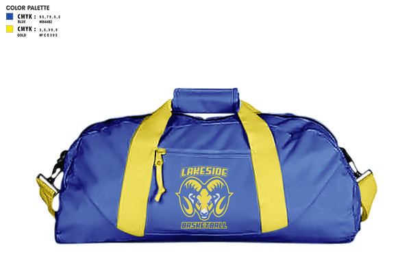 Duffle Bag, Lakeside High School Basketball, Women's Basketball, Teamtime, Team time, sublimation, custom sports apparel, team uniforms, spirit wear, spiritwear, sports uniforms, custom shirts, team store, custom team store, fundraiser sports, apparel fundraiser