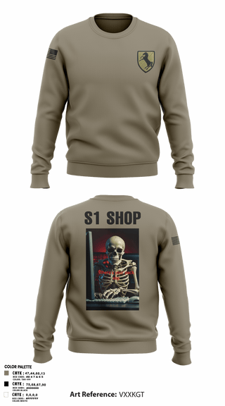 Crew Neck Sweatshirt, 1/11 acr, Army, Teamtime, Team time, sublimation, custom sports apparel, team uniforms, spirit wear, spiritwear, sports uniforms, custom shirts, team store, custom team store, fundraiser sports, apparel fundraiser