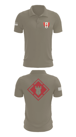 Short Sleeve Performance Polo, 46th Engineer Battalion, Army, Teamtime, Team time, sublimation, custom sports apparel, team uniforms, spirit wear, spiritwear, sports uniforms, custom shirts, team store, custom team store, fundraiser sports, apparel fundraiser