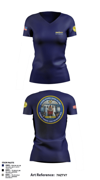 Womens Short Sleeve Vneck Shirt, MSU Sturgeon Bay, Coast Guard, Teamtime, Team time, sublimation, custom sports apparel, team uniforms, spirit wear, spiritwear, sports uniforms, custom shirts, team store, custom team store, fundraiser sports, apparel fundraiser