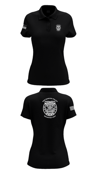 Womens Short Sleeve Performance Polo, San Marcos Police Mounted Unit, , Teamtime, Team time, sublimation, custom sports apparel, team uniforms, spirit wear, spiritwear, sports uniforms, custom shirts, team store, custom team store, fundraiser sports, apparel fundraiser
