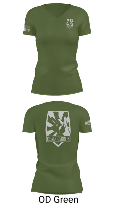Dead Rabbits 44985647 Women's Short Sleeve V-neck Shirt - 48