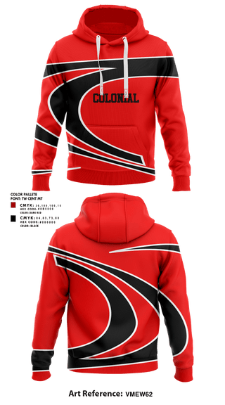Hoodie, Colonial, Men's Lacrosse, Teamtime, Team time, sublimation, custom sports apparel, team uniforms, spirit wear, spiritwear, sports uniforms, custom shirts, team store, custom team store, fundraiser sports, apparel fundraiser