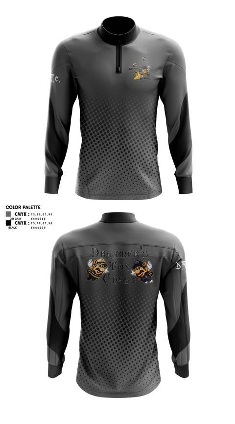 Quarter Zip Jacket, Dreamer's Toy Chest, , Teamtime, Team time, sublimation, custom sports apparel, team uniforms, spirit wear, spiritwear, sports uniforms, custom shirts, team store, custom team store, fundraiser sports, apparel fundraiser