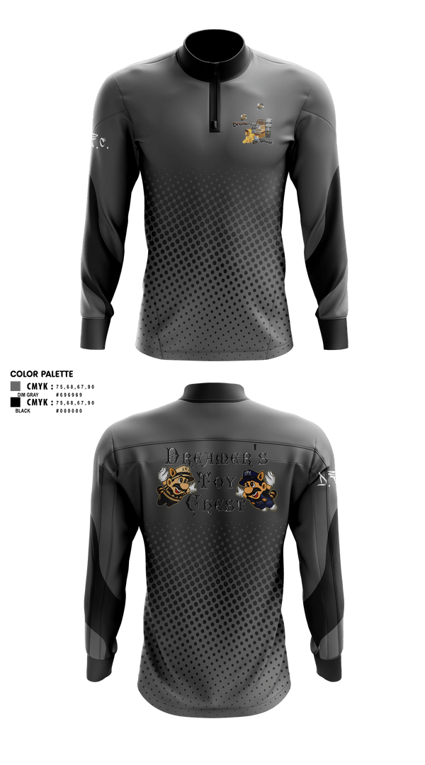 Quarter Zip Jacket, Dreamer's Toy Chest, , Teamtime, Team time, sublimation, custom sports apparel, team uniforms, spirit wear, spiritwear, sports uniforms, custom shirts, team store, custom team store, fundraiser sports, apparel fundraiser