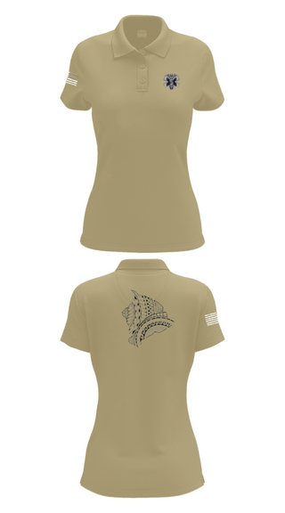 Women's Short Sleeve Performance Polo, MEDICS, National Guard, Teamtime, Team time, sublimation, custom sports apparel, team uniforms, spirit wear, spiritwear, sports uniforms, custom shirts, team store, custom team store, fundraiser sports, apparel fundraiser