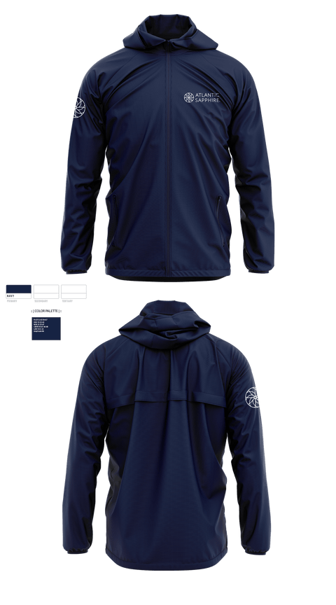 Windbreaker, atlantic sapphire, , Teamtime, Team time, sublimation, custom sports apparel, team uniforms, spirit wear, spiritwear, sports uniforms, custom shirts, team store, custom team store, fundraiser sports, apparel fundraiser