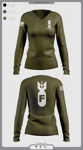 Womens Long Sleeve Vneck Shirt, F Central, Police, Teamtime, Team time, sublimation, custom sports apparel, team uniforms, spirit wear, spiritwear, sports uniforms, custom shirts, team store, custom team store, fundraiser sports, apparel fundraiser