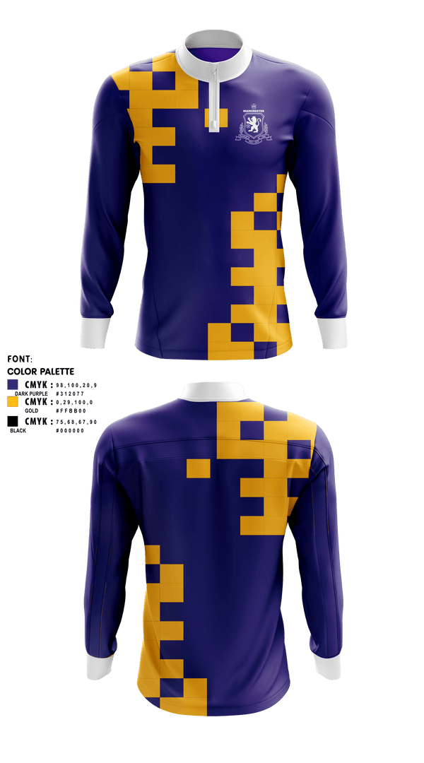 Quarter Zip Jacket, Lions, Spirit Store, Teamtime, Team time, sublimation, custom sports apparel, team uniforms, spirit wear, spiritwear, sports uniforms, custom shirts, team store, custom team store, fundraiser sports, apparel fundraiser