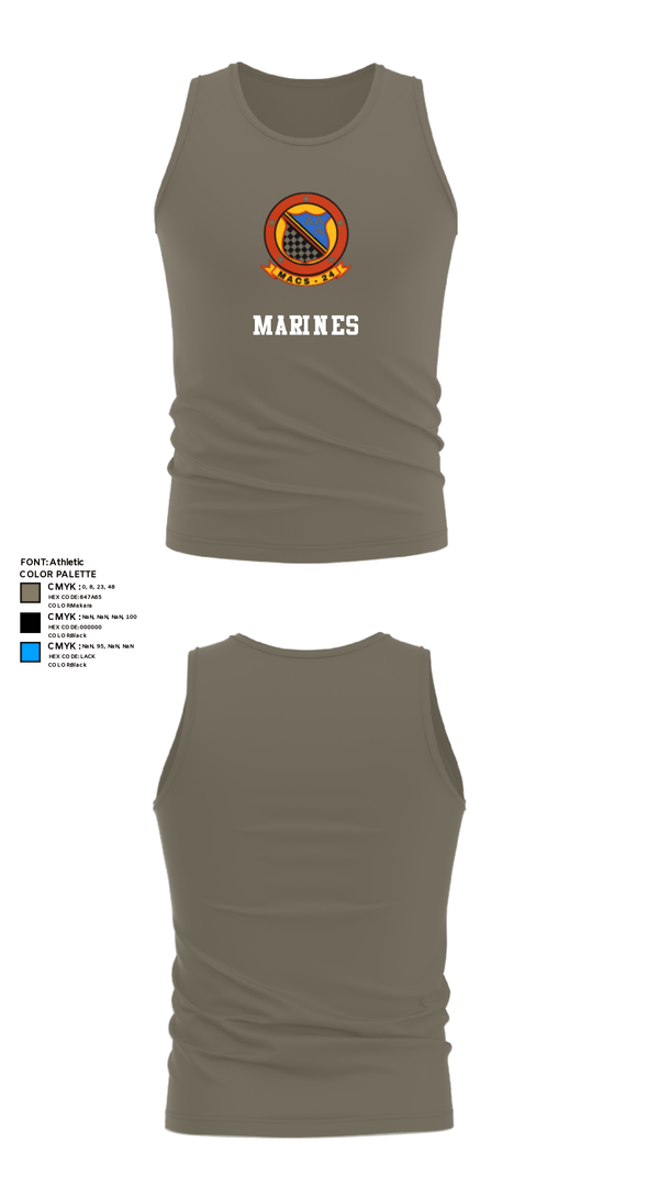 Tank Top, MACS 24 ATC Detachment A, Marines, Teamtime, Team time, sublimation, custom sports apparel, team uniforms, spirit wear, spiritwear, sports uniforms, custom shirts, team store, custom team store, fundraiser sports, apparel fundraiser