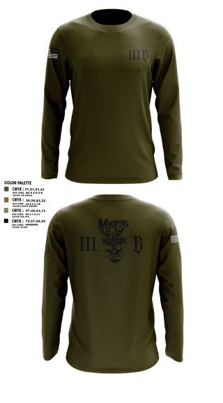 Long Sleeve Performance Shirt, 3B 1-325 AIR, 2BCT, 82ND ABN DIV, Army, Teamtime, Team time, sublimation, custom sports apparel, team uniforms, spirit wear, spiritwear, sports uniforms, custom shirts, team store, custom team store, fundraiser sports, apparel fundraiser