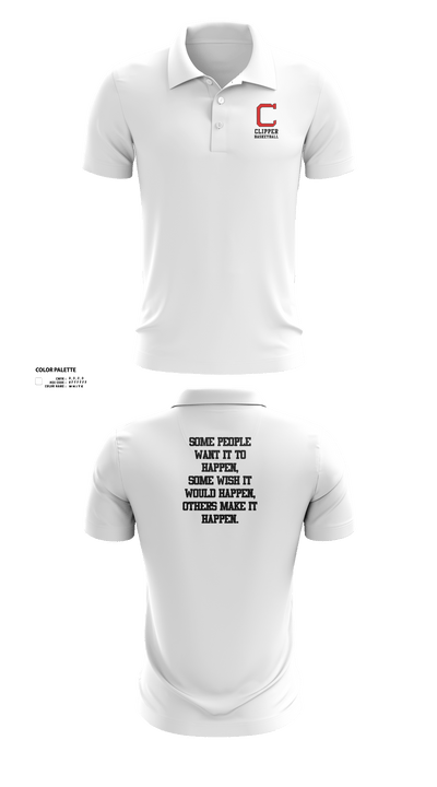 Columbiana High School Basketball 83089115 Short Sleeve Performance Polo - 50