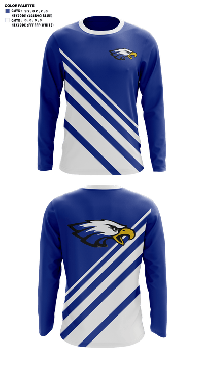 Grain Valley R-5 High School Golf 92827098 Long Sleeve Performance Shirt - 41