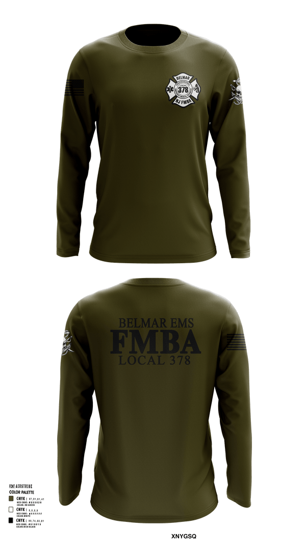 Long Sleeve Performance Shirt, Belmar FMBA, Fire Department, Teamtime, Team time, sublimation, custom sports apparel, team uniforms, spirit wear, spiritwear, sports uniforms, custom shirts, team store, custom team store, fundraiser sports, apparel fundraiser