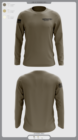 Long Sleeve Performance Shirt, IDMT, Air Force, Teamtime, Team time, sublimation, custom sports apparel, team uniforms, spirit wear, spiritwear, sports uniforms, custom shirts, team store, custom team store, fundraiser sports, apparel fundraiser