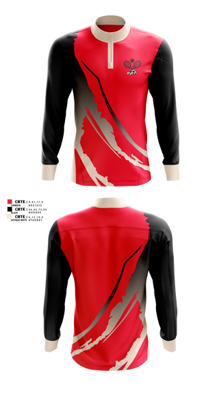 Quarter Zip Jacket, North Penn-Liberty Mounties, Tennis, Teamtime, Team time, sublimation, custom sports apparel, team uniforms, spirit wear, spiritwear, sports uniforms, custom shirts, team store, custom team store, fundraiser sports, apparel fundraiser
