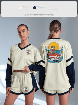 Womens Long Sleeve Vneck Shirt 1, Red beard Adventures, , Teamtime, Team time, sublimation, custom sports apparel, team uniforms, spirit wear, spiritwear, sports uniforms, custom shirts, team store, custom team store, fundraiser sports, apparel fundraiser