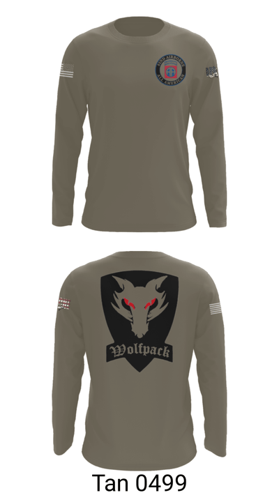 1-82nd CAB 46571810 Long Sleeve Performance Shirt - 48