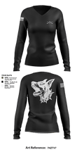 Delta Co 2-35 83859873 Women's Long Sleeve V-neck Shirt - 3