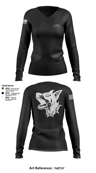 Womens Long Sleeve Vneck Shirt, Delta Co 2-35, , Teamtime, Team time, sublimation, custom sports apparel, team uniforms, spirit wear, spiritwear, sports uniforms, custom shirts, team store, custom team store, fundraiser sports, apparel fundraiser